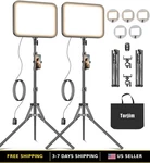 12" Adjustable Brightness Led Video Light Kit With Modes & 3000-6500K. Fixed Price $99.98.