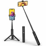 Atumtek Bluetooth Selfie Stick Tripod, Mini Extendable 3 1 Aluminum. Fixed Price $60.05.