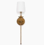 Regina Andrew Clove Single Wall Sconce, Antiqued Gold Leaf New. Fixed Price $239.99.