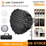 K&f Concept 35" Softbox Parabolic Hexadecagon For Bowens Mount Diffusers Studio. Fixed Price $105.99.