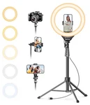 Ubeesize 12'' Selfie Ring Light With 62 Tripod Stand For Video Recording. Fixed Price $49.99.