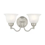 Livex Lighting 1352 Nickel Essex Bathroom Vanity Bar With 2-LIGHTS. Fixed Price $119.96.
