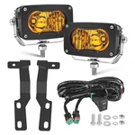 3 50W Led Pods Light With Ditch Mount Brackets Dt Wiring Harn. Fixed Price $56.32.