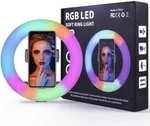 Rgb 3D-45 Led Soft Ring Light With 3-PHONE Holders By Supreme Hair & Beauty. Fixed Price $39.99.